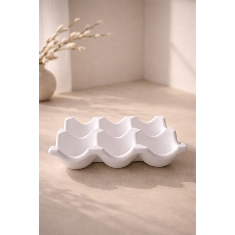 Kiaušinių serviravimo lėkštė "Banga"